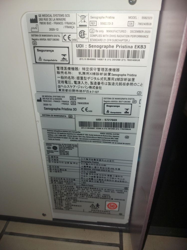 2020 GE Senographe Pristina 3D Mammo [EQ-031184]